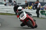 Bike on racetrack